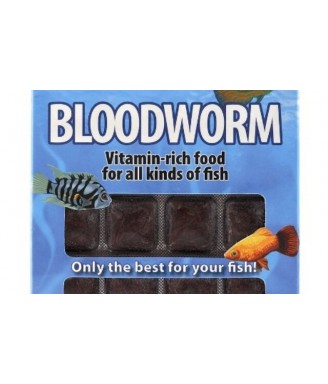 Red bloodworm blister 100gr 24 cubes