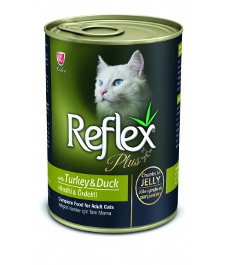 Reflex plus cat  γαλοπούλα & πάπια σε ζελέ 