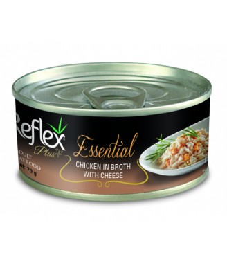 Reflex plus essential cat κοτόπουλο & τυρί σε ζωμό 