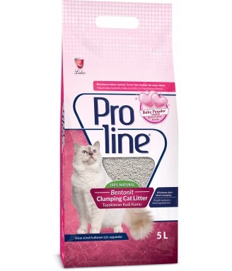 Proline cat litter bentonite baby powder 5L