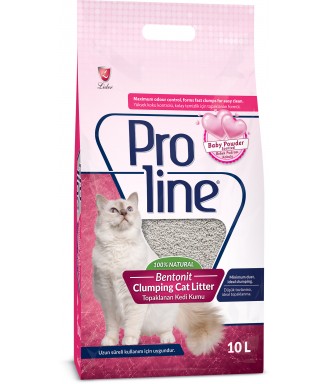 Proline cat litter bentonite baby powder 10L